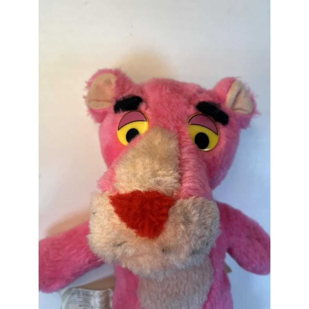 Vintage Pink Panther Plush Mighty Star Stuffed Animal Toy Collectible 10